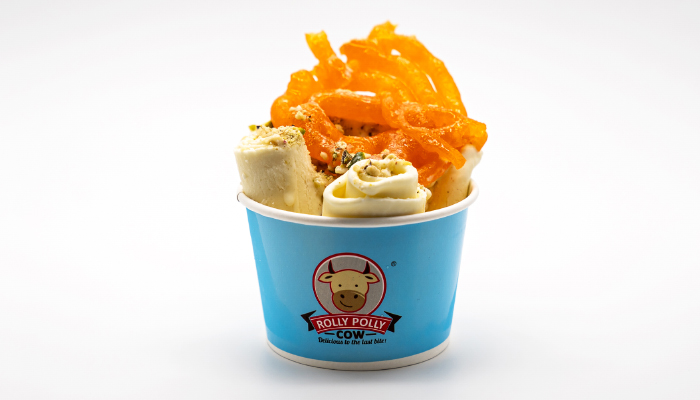 Delicious Rabri Jalebi Ice Cream Rolls